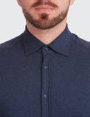Cămașă bărbați W. Wegener shirt slim fit 6959 albastru