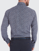 Cămașă bărbați W. Wegener shirt slim fit 6963 albastru