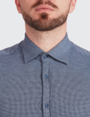 Cămașă bărbați W. Wegener shirt slim fit 6965 albastru