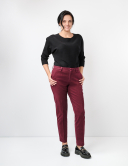 Pantaloni femei W. Wegener Elena 8659 Bordo 