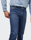 Pantaloni bărbați M|5 by Meyer Regular 6209/18 albastru