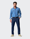 Pantaloni bărbați Meyer Oslo 5081 Bleumarin