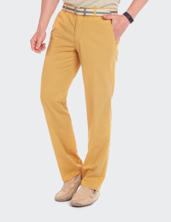 Pantaloni bărbați W. Wegener Eton 5557 galben
