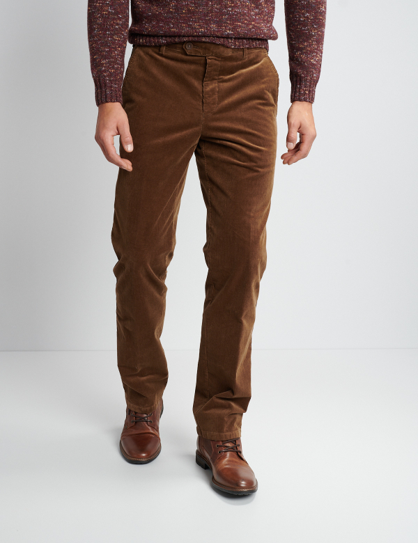 Pantaloni Bărbați W. Wegener Eton 6657 maro