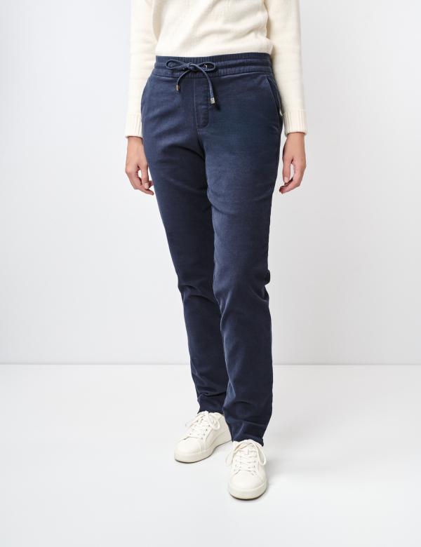 Pantaloni femei W. Wegener Anna 8659 Bleumarin