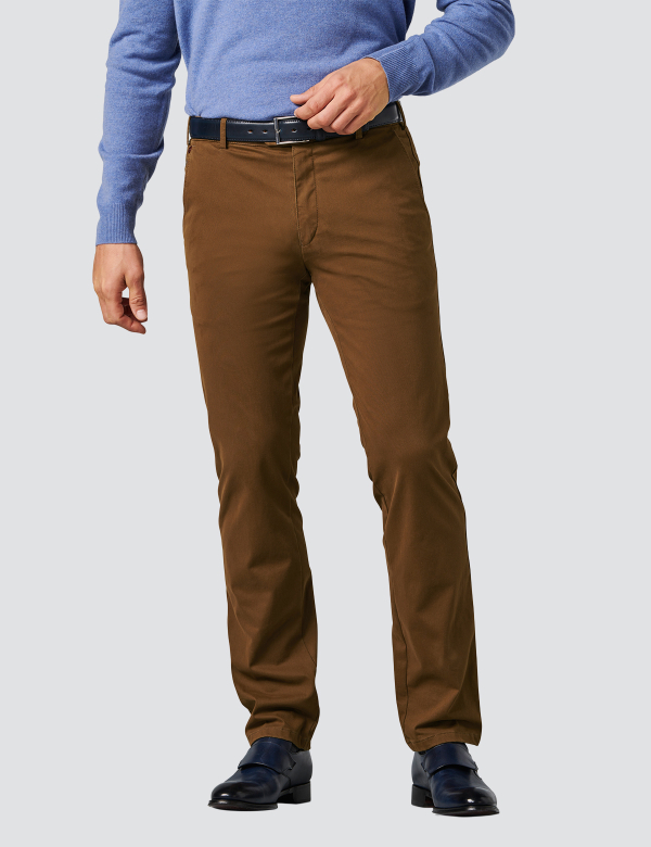 Pantaloni Bărbați Meyer Roma 9316 caramiziu