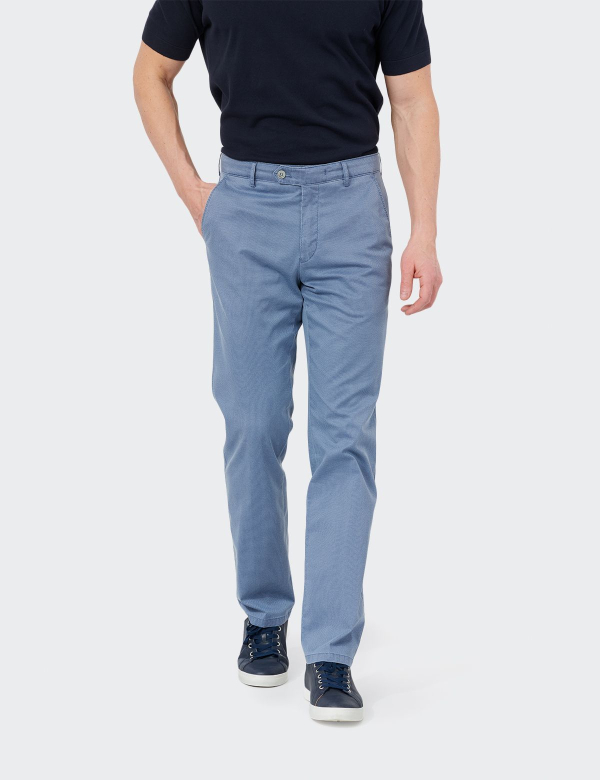 Pantaloni Bărbați W. Wegener Eton 5513 Albastru