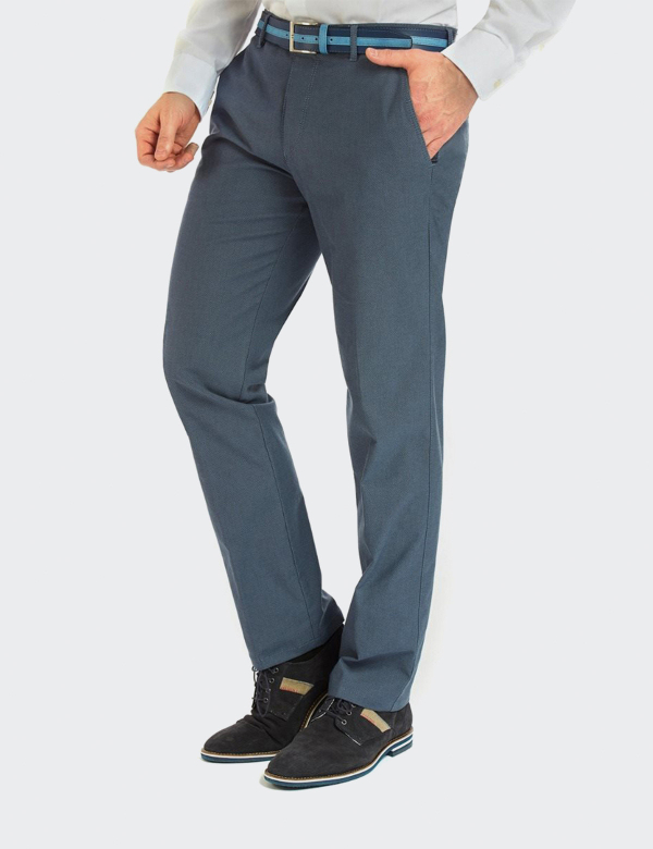 Pantaloni Bărbați W. Wegener Eton 5638 Albastru