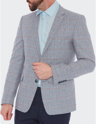 Sacou bărbați W. Wegener Nelson 2s 5798 albastru