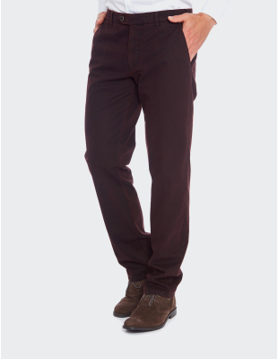 Pantaloni bărbați W. Wegener Eton 6565 bordo