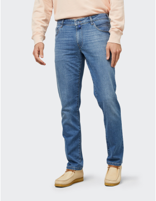 Pantaloni bărbați M|5 by Meyer Slim 6205/15 albastru