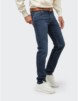 Pantaloni bărbați M|5 by Meyer Slim 6207/18 albastru